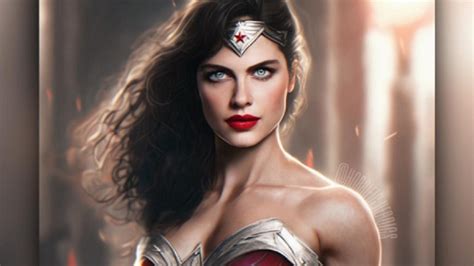 alexandra daddario wonder woman fan art